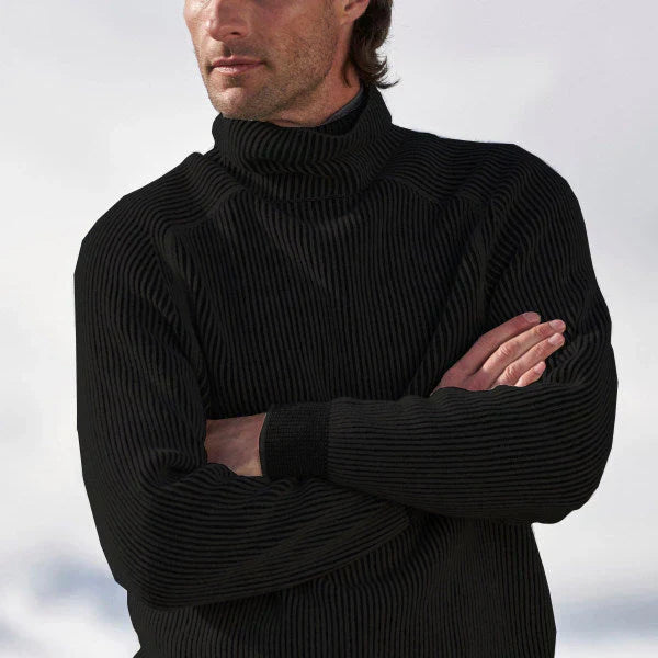 Samuel - Suéter Algodón de punto para hombre con cuello alto