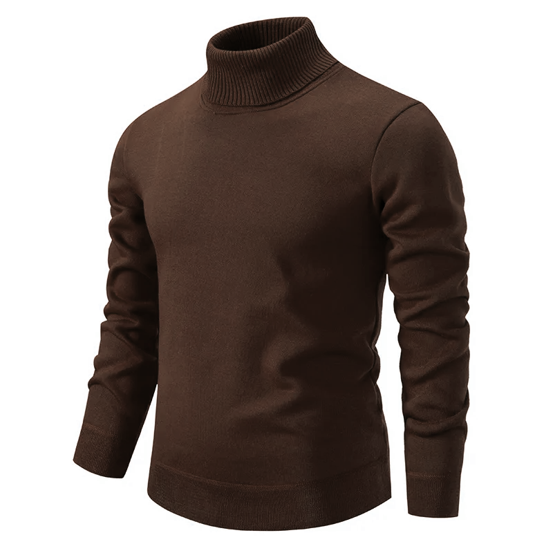 Gabriel - Suéter Algodón de punto para hombre con cuello alto