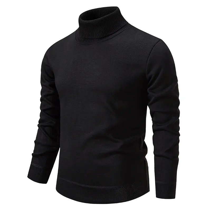 Gabriel - Suéter Algodón de punto para hombre con cuello alto