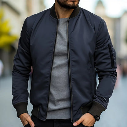 Bruno - Cazadora bomber de hombre con puños elásticos
