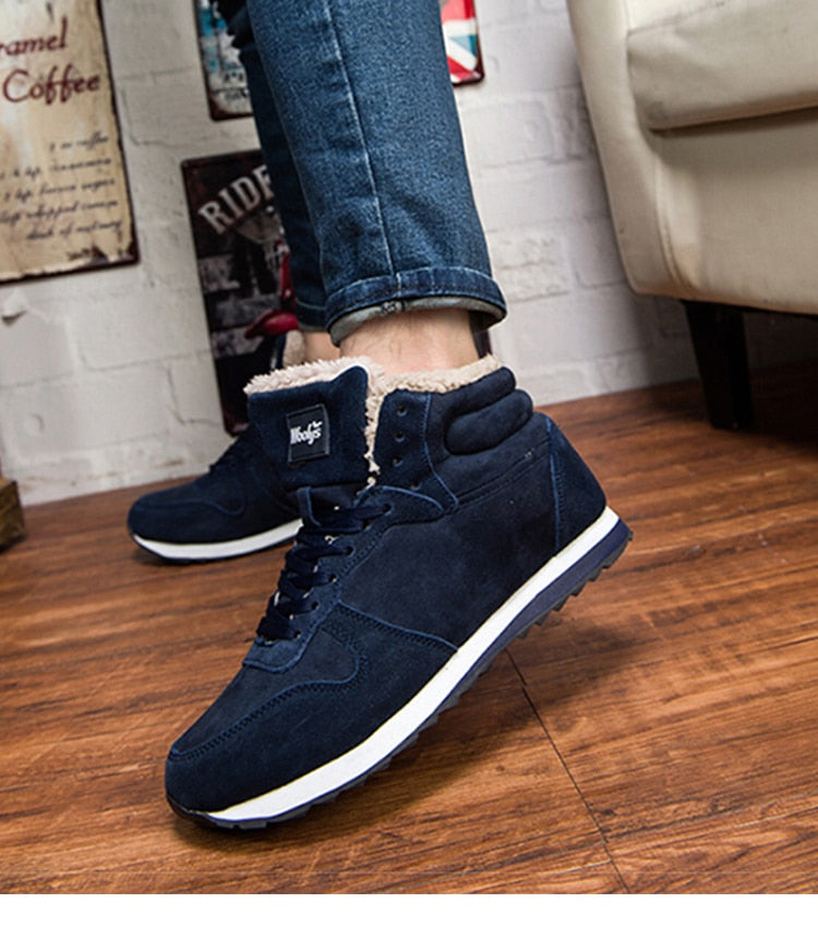 Leo - Zapatillas deportivas de invierno con forro cálido