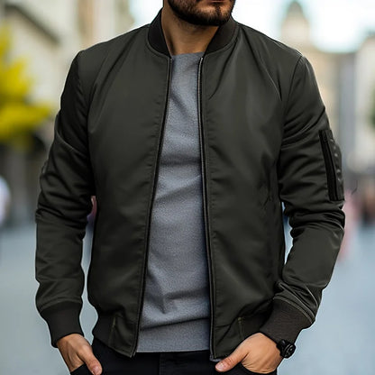 Bruno - Cazadora bomber de hombre con puños elásticos