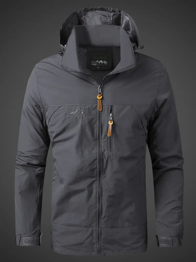 Adrián - Chaqueta impermeable para hombre con capucha