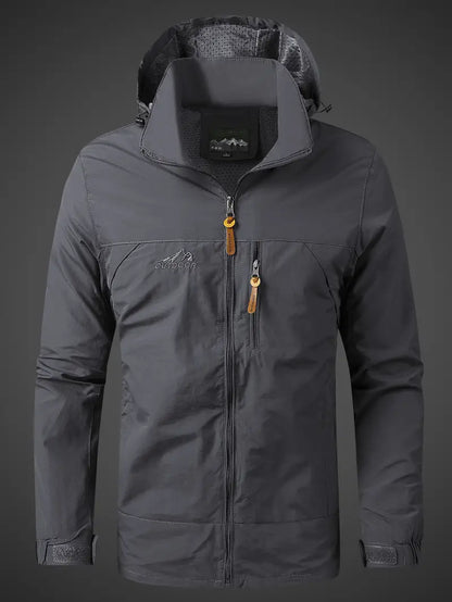 Adrián - Chaqueta impermeable para hombre con capucha