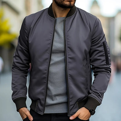 Bruno - Cazadora bomber de hombre con puños elásticos