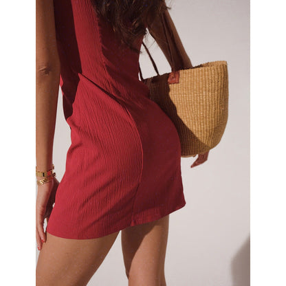 Reina - Mini vestido con cuello en V