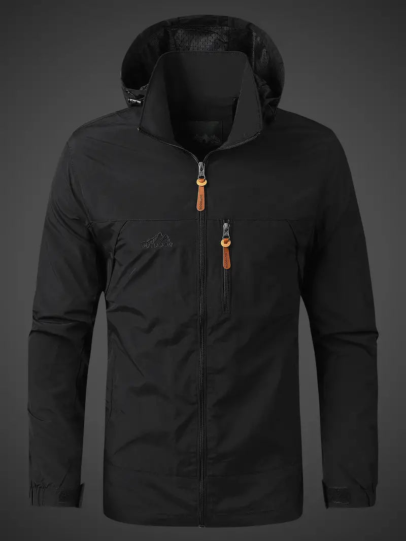 Adrián - Chaqueta impermeable para hombre con capucha