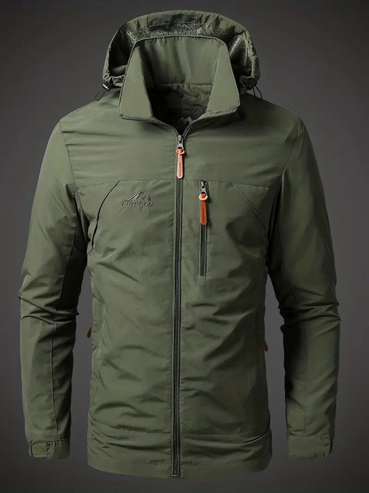 Adrián - Chaqueta impermeable para hombre con capucha