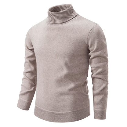 Gabriel - Suéter Algodón de punto para hombre con cuello alto