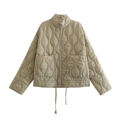 Camila - Chaqueta acolchada para mujer con bolsillos frontales