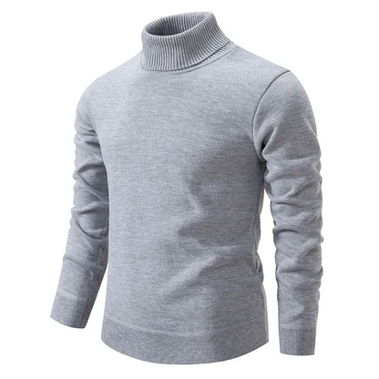 Gabriel - Suéter Algodón de punto para hombre con cuello alto