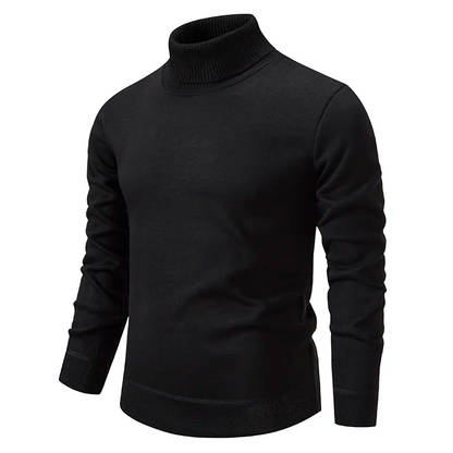 Gabriel - Suéter Algodón de punto para hombre con cuello alto