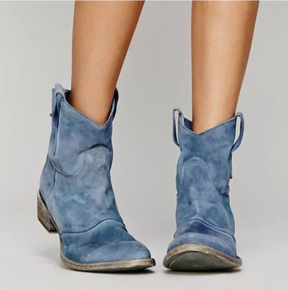 Botas Cowboy Taupe de Gamuza