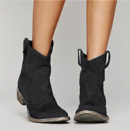Botas Cowboy Taupe de Gamuza