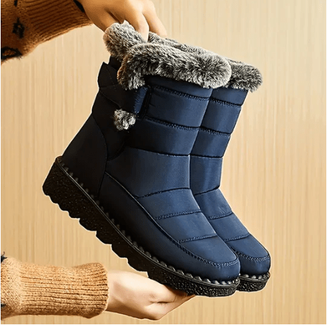 Emma - Botas de nieve acolchadas con forro de pelo sintético