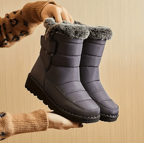Emma - Botas de nieve acolchadas con forro de pelo sintético