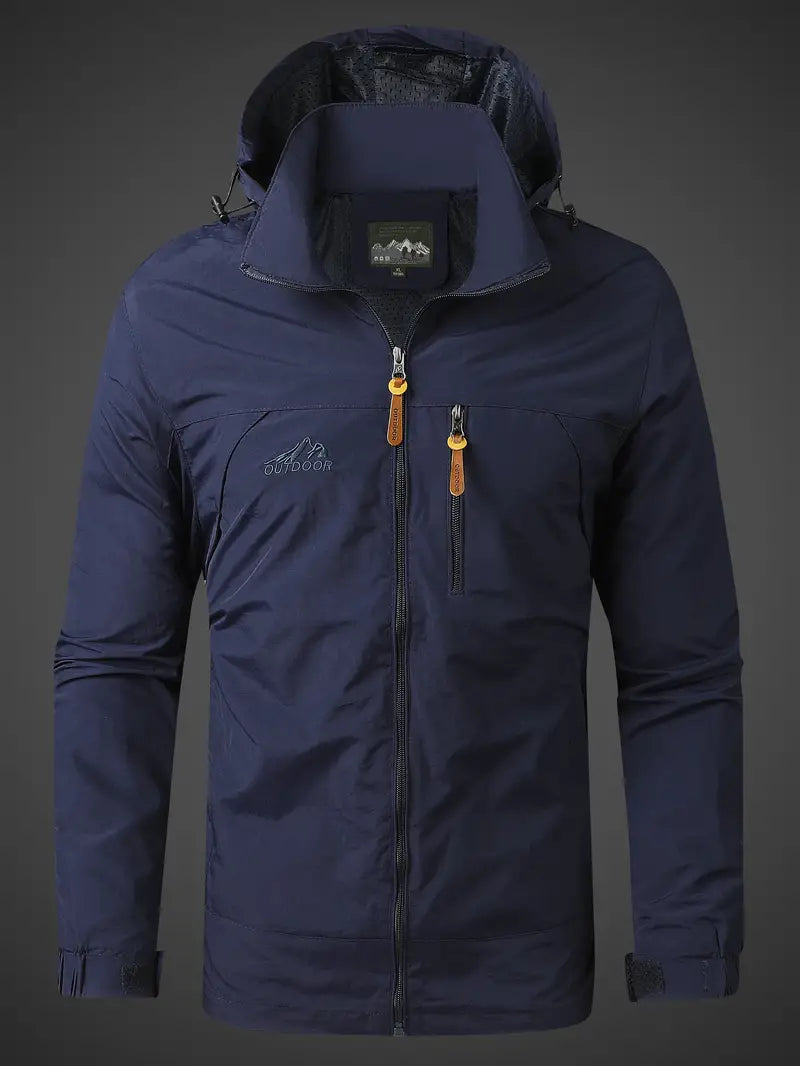 Adrián - Chaqueta impermeable para hombre con capucha
