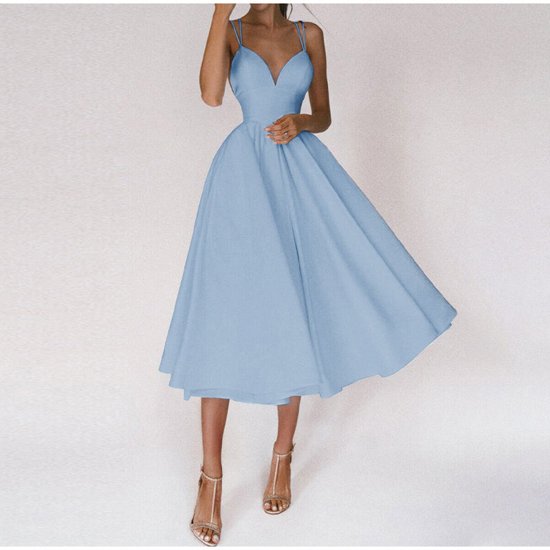 Jojie | Elegante vestido con escote en V y tirantes