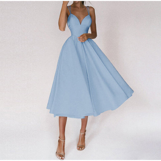 Jojie | Elegante vestido con escote en V y tirantes