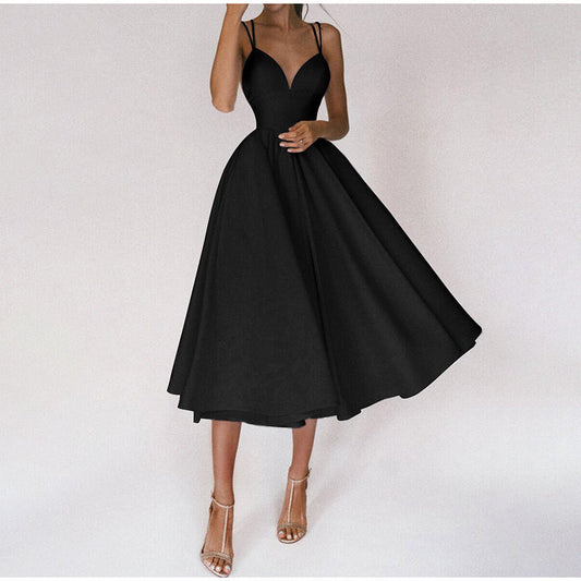 Jojie | Elegante vestido con escote en V y tirantes