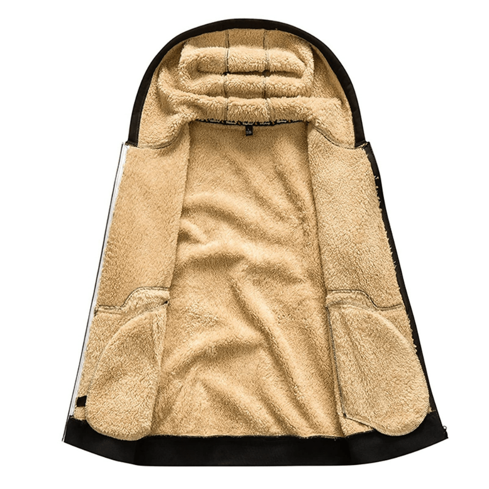 Tomás - Sudadera con cremallera y forro polar para hombre