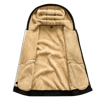 Tomás - Sudadera con cremallera y forro polar para hombre