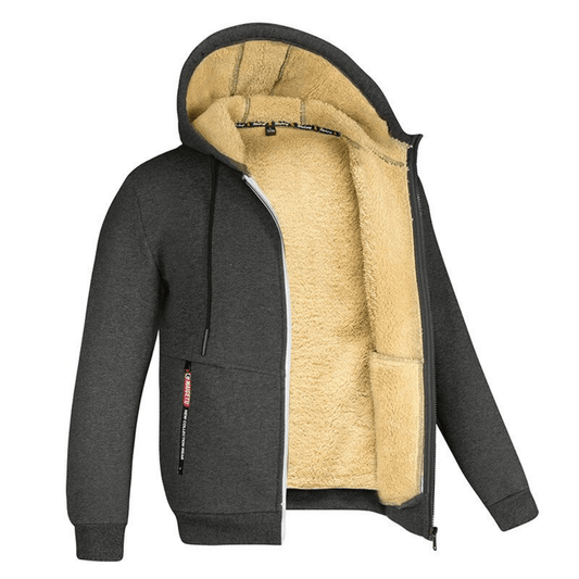Tomás - Sudadera con cremallera y forro polar para hombre