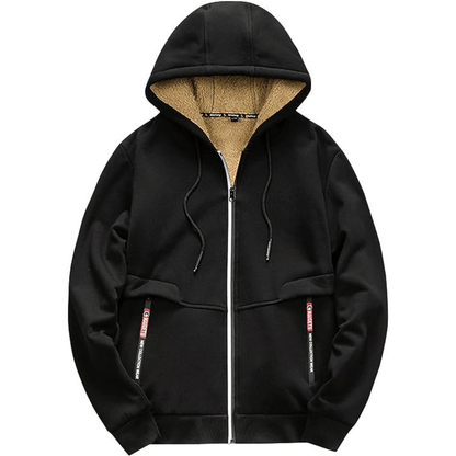 Tomás - Sudadera con cremallera y forro polar para hombre