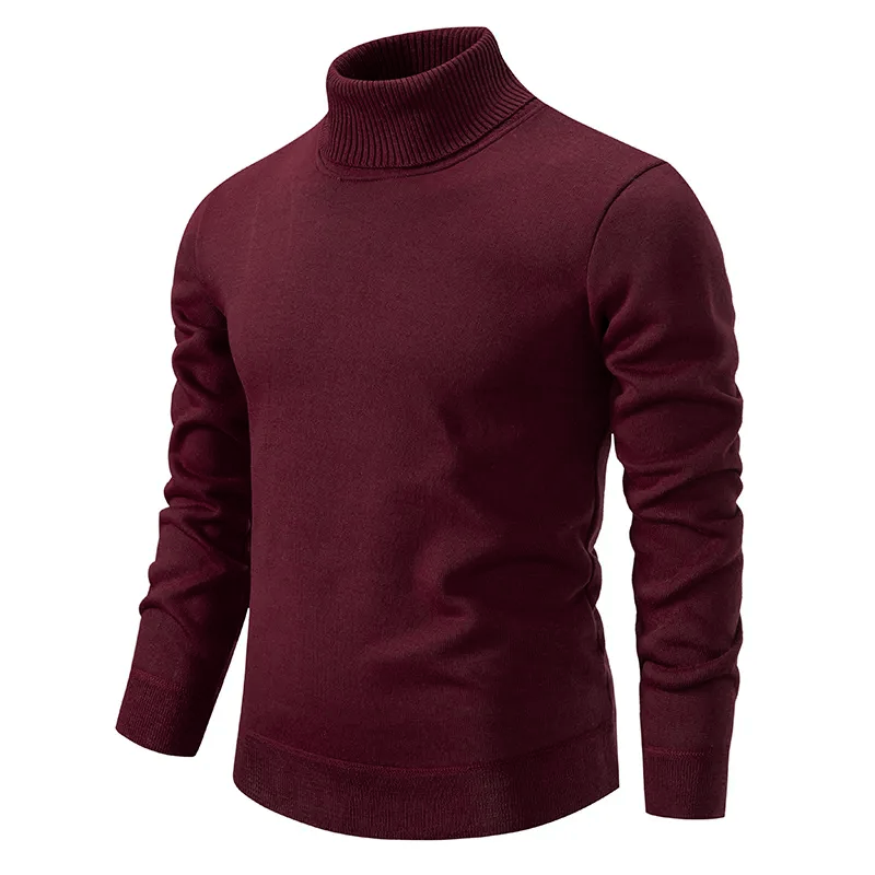 Gabriel - Suéter Algodón de punto para hombre con cuello alto